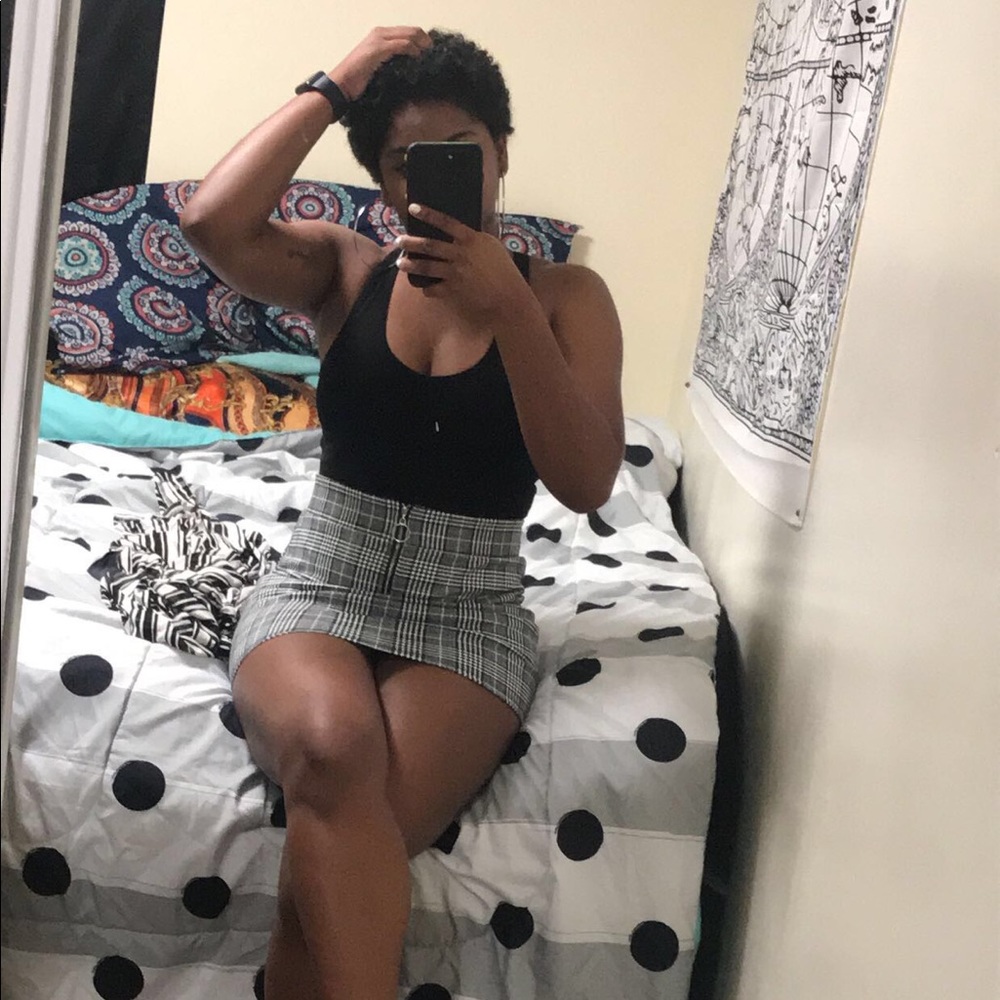 Plaid Mini Skirt